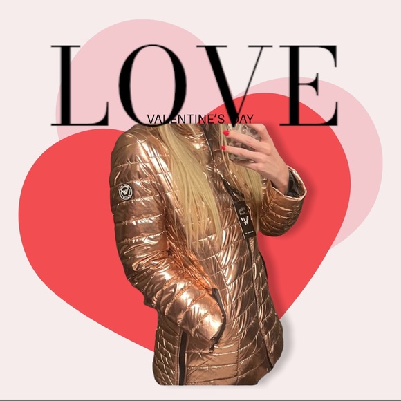 Pink chrome bubble winter coat - Picture 3 of 3